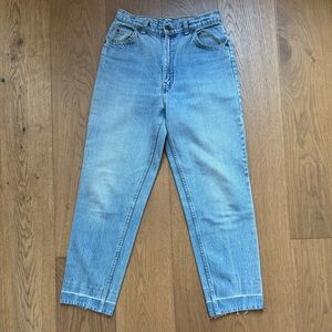 Levi’s 80s Orange & White Tab Ladies/Junior Jeans - Vintage Size 12